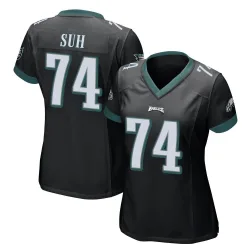 Women's Ndamukong Suh Philadelphia Eagles No.74 Game Alternate Jersey - Black