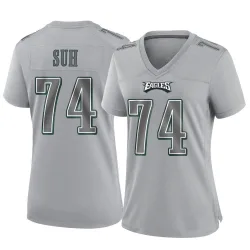Women's Ndamukong Suh Philadelphia Eagles No.74 Game Atmosphere Fashion Jersey - Gray