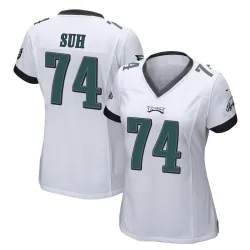 Women's Ndamukong Suh Philadelphia Eagles No.74 Game Jersey - White