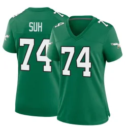 Women's Ndamukong Suh Philadelphia Eagles No.74 Game Kelly Alternate Jersey - Green