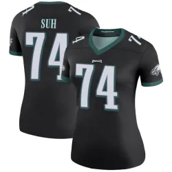 Women's Ndamukong Suh Philadelphia Eagles No.74 Legend Color Rush Jersey - Black