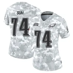 Women's Ndamukong Suh Philadelphia Eagles No.74 Limited 2024 Salute to Service Jersey - Arctic Camo