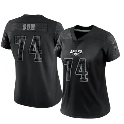 Women's Ndamukong Suh Philadelphia Eagles No.74 Limited Reflective Jersey - Black