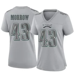 Women's Nicholas Morrow Philadelphia Eagles No.43 Game Atmosphere Fashion Jersey - Gray
