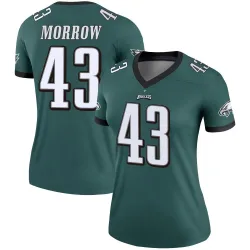 Women's Nicholas Morrow Philadelphia Eagles No.43 Legend Jersey - Green