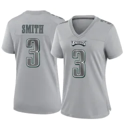 Women's Nolan Smith Jr. Philadelphia Eagles No.3 Game Atmosphere Fashion Jersey - Gray