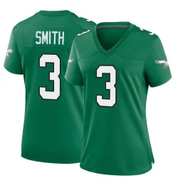 Women's Nolan Smith Jr. Philadelphia Eagles No.3 Game Kelly Alternate Jersey - Green