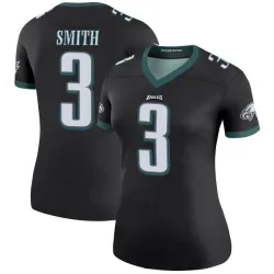 Women's Nolan Smith Jr. Philadelphia Eagles No.3 Legend Color Rush Jersey - Black