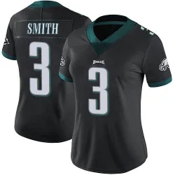 Women's Nolan Smith Jr. Philadelphia Eagles No.3 Limited Alternate Vapor Untouchable Jersey - Black