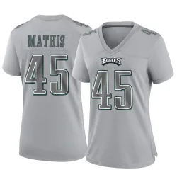 Women's Ochaun Mathis Philadelphia Eagles No.45 Game Atmosphere Fashion Jersey - Gray