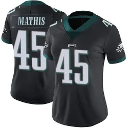 Women's Ochaun Mathis Philadelphia Eagles No.45 Limited Alternate Vapor Untouchable Jersey - Black