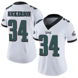 Women's Parry Nickerson Philadelphia Eagles No.34 Limited Vapor Untouchable Jersey - White