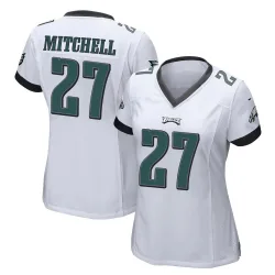 Women's Quinyon Mitchell Philadelphia Eagles No.27 Game Jersey - White