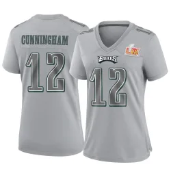 Women's Randall Cunningham Philadelphia Eagles No.12 Game Atmosphere Fashion Super Bowl LIX Jersey - Gray