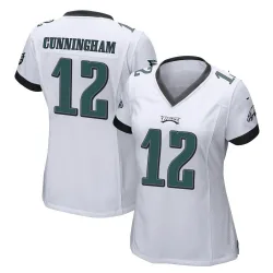 Women's Randall Cunningham Philadelphia Eagles No.12 Game Jersey - White