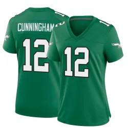 Women's Randall Cunningham Philadelphia Eagles No.12 Game Kelly Alternate Jersey - Green