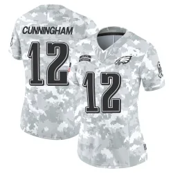 Women's Randall Cunningham Philadelphia Eagles No.12 Limited 2024 Salute to Service Jersey - Arctic Camo
