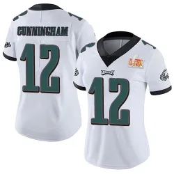 Women's Randall Cunningham Philadelphia Eagles No.12 Limited Vapor Untouchable Super Bowl LIX Jersey - White