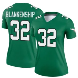 Women's Reed Blankenship Philadelphia Eagles No.32 Legend Kelly Alternate Jersey - Green