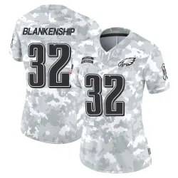 Women's Reed Blankenship Philadelphia Eagles No.32 Limited 2024 Salute to Service Jersey - Arctic Camo