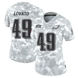 Women's Rick Lovato Philadelphia Eagles No.49 Limited 2024 Salute to Service Jersey - Arctic Camo