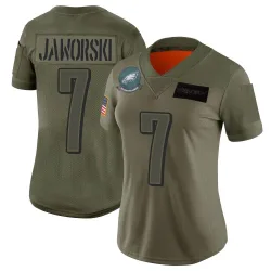 Women's Ron Jaworski Philadelphia Eagles No.7 Limited 2019 Salute to Service Jersey - Camo