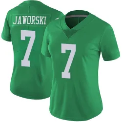 Women's Ron Jaworski Philadelphia Eagles No.7 Limited Vapor Untouchable Jersey - Green