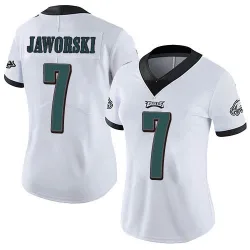 Women's Ron Jaworski Philadelphia Eagles No.7 Limited Vapor Untouchable Jersey - White