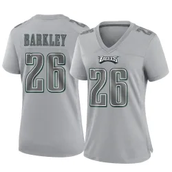 Women's Saquon Barkley Philadelphia Eagles No.26 Game Atmosphere Fashion Jersey - Gray