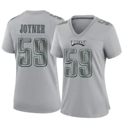 Women's Seth Joyner Philadelphia Eagles No.59 Game Atmosphere Fashion Jersey - Gray
