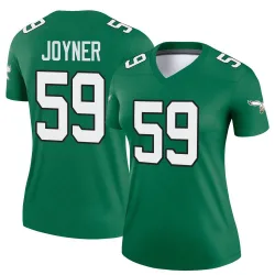 Women's Seth Joyner Philadelphia Eagles No.59 Legend Kelly Alternate Jersey - Green