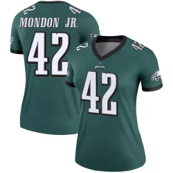 Women's Smael Mondon Jr. Philadelphia Eagles No.42 Legend Jersey - Green