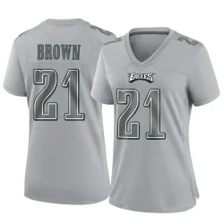 Women's Sydney Brown Philadelphia Eagles No.21 Game Atmosphere Fashion Jersey - Gray