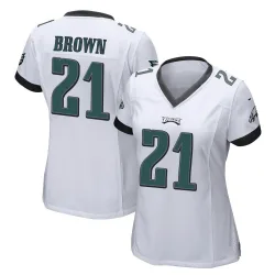 Women's Sydney Brown Philadelphia Eagles No.21 Game Jersey - White