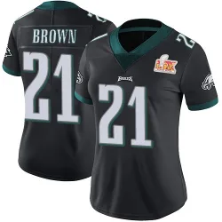 Women's Sydney Brown Philadelphia Eagles No.21 Limited Alternate Vapor Untouchable Super Bowl LIX Jersey - Black