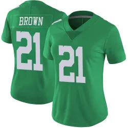 Women's Sydney Brown Philadelphia Eagles No.21 Limited Vapor Untouchable Jersey - Green