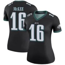 Women's Tanner McKee Philadelphia Eagles No.16 Legend Color Rush Jersey - Black