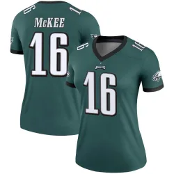 Women's Tanner McKee Philadelphia Eagles No.16 Legend Jersey - Green