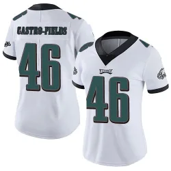Women's Tariq Castro-Fields Philadelphia Eagles No.46 Limited Vapor Untouchable Jersey - White