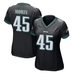 Women's Taylor Morin Philadelphia Eagles No.45 Game Alternate Jersey - Black
