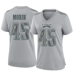 Women's Taylor Morin Philadelphia Eagles No.45 Game Atmosphere Fashion Jersey - Gray