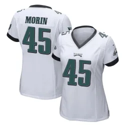 Women's Taylor Morin Philadelphia Eagles No.45 Game Jersey - White