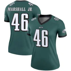 Women's Terrace Marshall Jr. Philadelphia Eagles No.46 Legend Jersey - Green