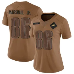 Women's Terrace Marshall Jr. Philadelphia Eagles No.46 Limited 2023 Salute To Service Jersey - Brown