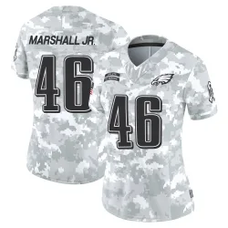 Women's Terrace Marshall Jr. Philadelphia Eagles No.46 Limited 2024 Salute to Service Jersey - Arctic Camo
