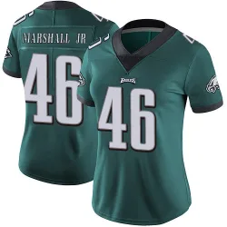 Women's Terrace Marshall Jr. Philadelphia Eagles No.46 Limited Midnight Team Color Vapor Untouchable Jersey - Green