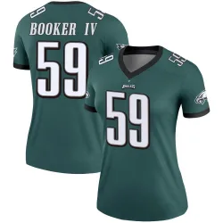 Women's Thomas Booker IV Philadelphia Eagles No.59 Legend Jersey - Green
