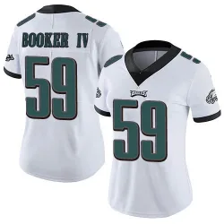 Women's Thomas Booker IV Philadelphia Eagles No.59 Limited Vapor Untouchable Jersey - White