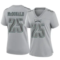 Women's Tommy McDonald Philadelphia Eagles No.25 Game Atmosphere Fashion Jersey - Gray