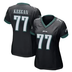 Women's Trevor Keegan Philadelphia Eagles No.77 Game Alternate Jersey - Black